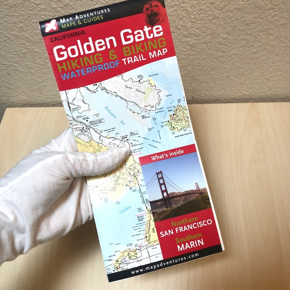 Trail Map. Waterproof. San Francisco. Hiking & Biking. NEW - Picture 3 of 6